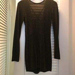 Shimmer Black & Gold Romper!